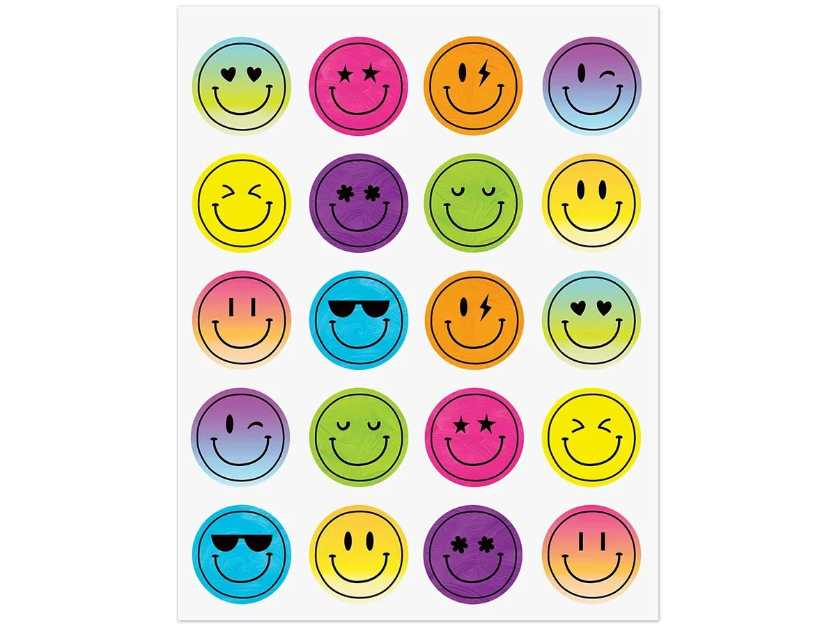 Brights 4Ever Smiley Face Stickers - US 6955