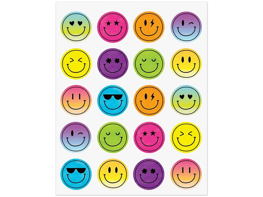 Brights 4Ever Smiley Face Stickers - US 6955