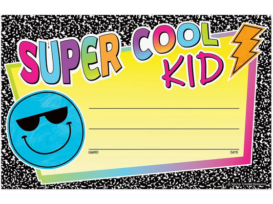 Brights 4Ever Super-Cool Kid Certificates - US 7231