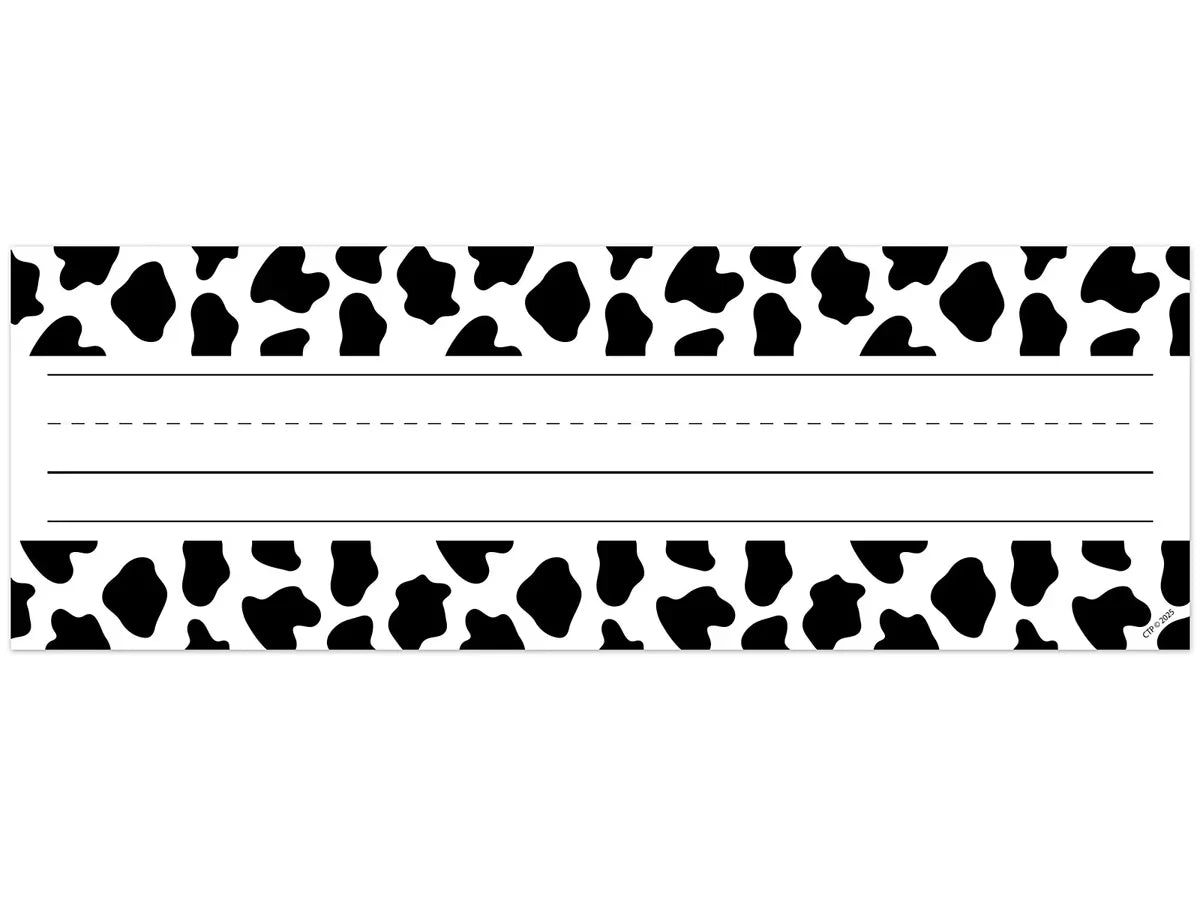 Farm Friends Cow Print Nameplates - US 4518