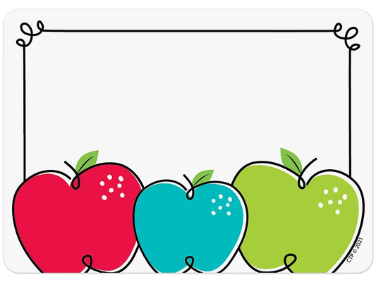 Doodle Apple Name Tags - US 4587
