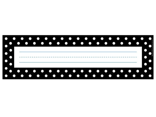 Black Polka Dot Nameplates - US 7905