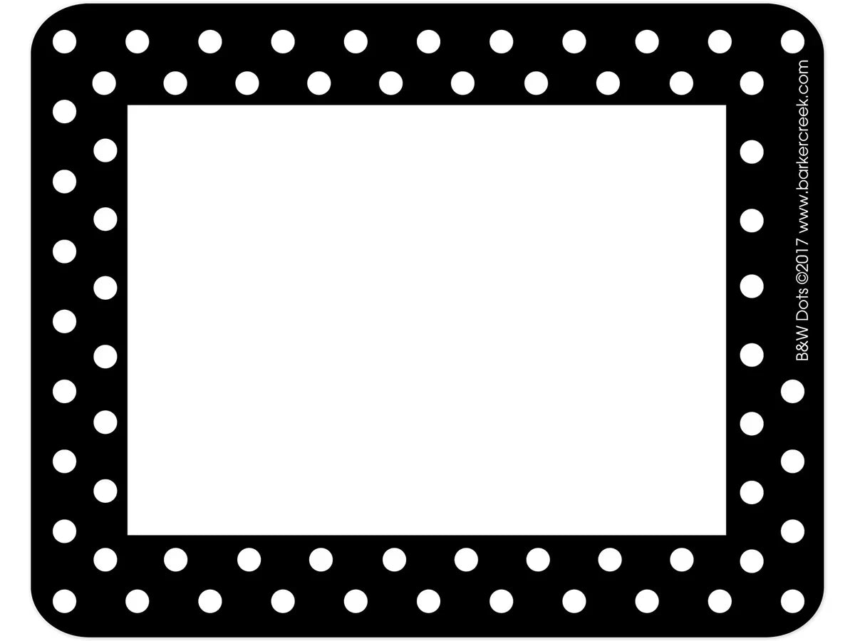 Black Polka Dot Name Tags - US 5327