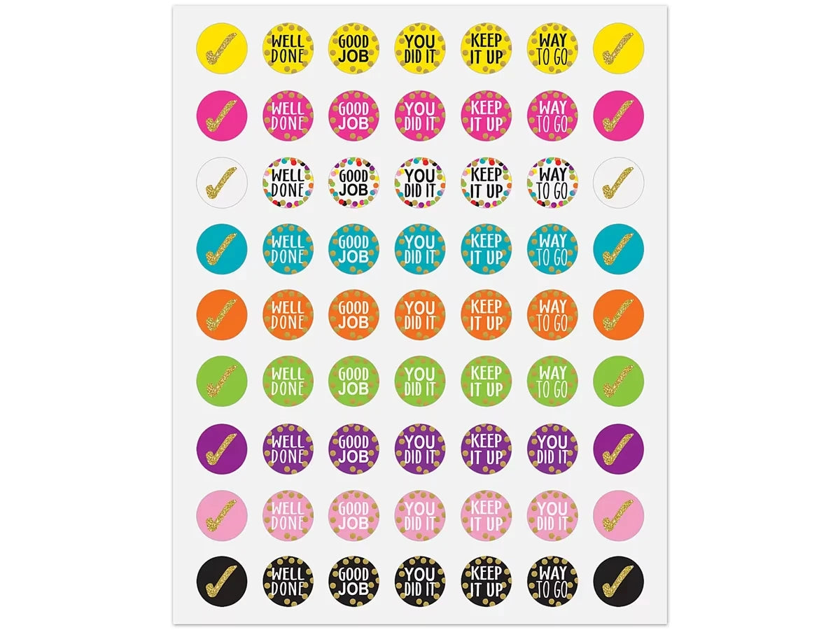 Confetti Motivational Mini Stickers - US 5177