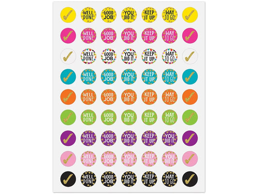 Confetti Motivational Mini Stickers - US 5177