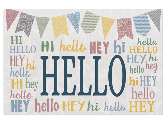 Classroom Cottage Hello Postcards - US 8413