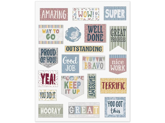 Classroom Cottage Motivational Stickers - US 5767