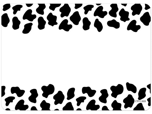 Farm Friends Cow Print Name Tags - US 2673