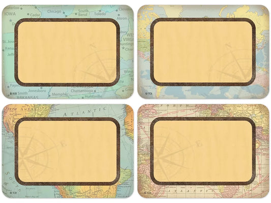 Travel the Map! Name Tags - Variety Pack - US 3855