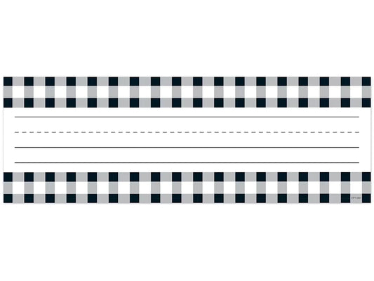 Black & White Buffalo Checkered Nameplates - US 9673