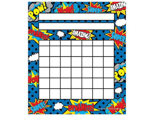 Superhero Mini Incentive Charts - US 1946