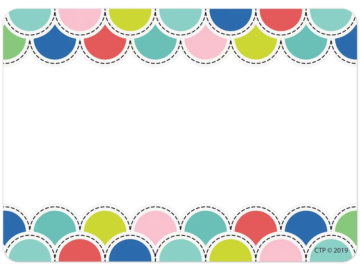 Poppin’ Scallops Name Tags - US 6267