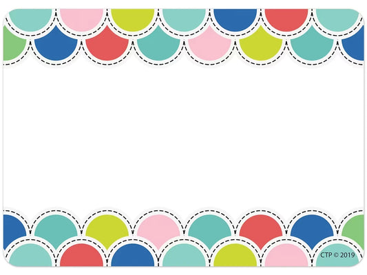 Poppin’ Scallops Name Tags - US 6267