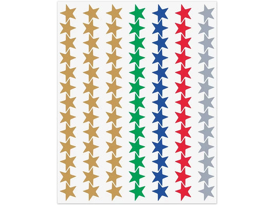 Foil Star Mini Stickers - Value Pack - US 2210