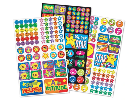Super Star & Smile Stickers - Variety Pack - US 1566
