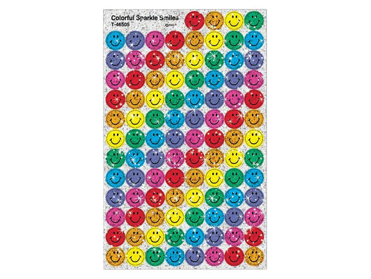 Sparkling Smiley Face Mini Stickers - US 8129