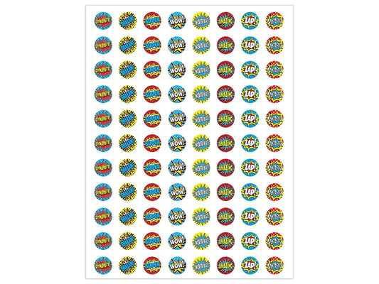 Superhero Motivational Mini Stickers - US 4582