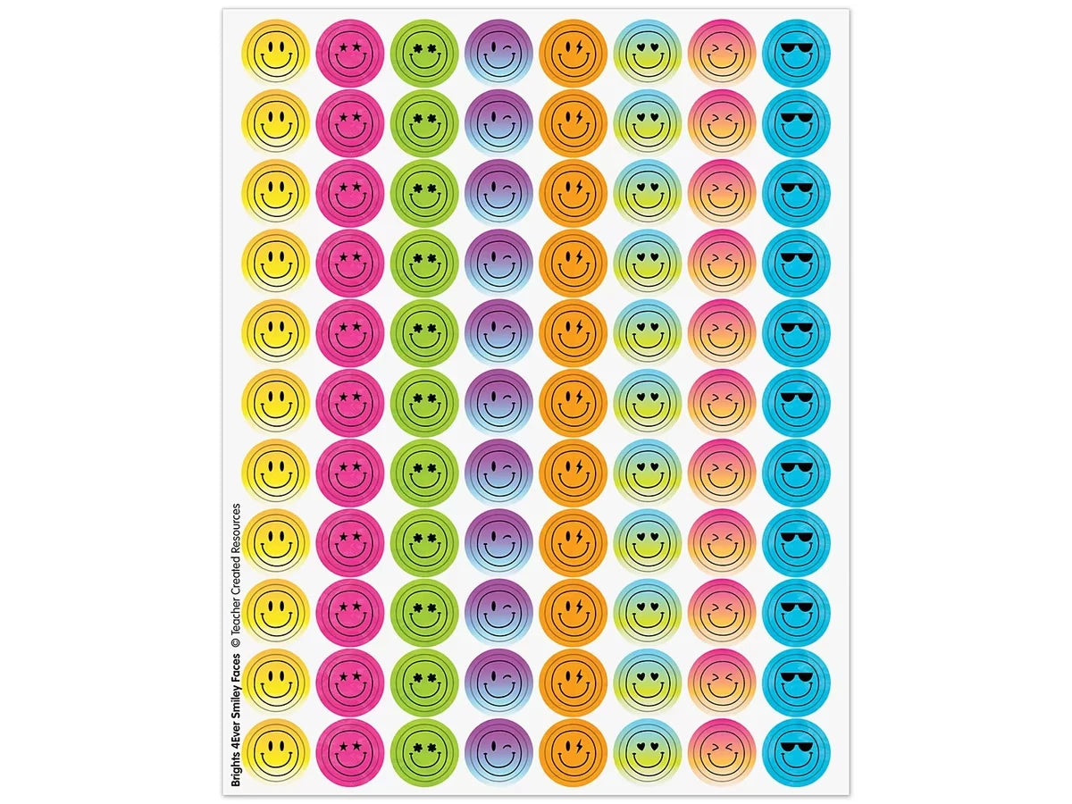 Brights 4Ever Smiley Stickers - US 5885
