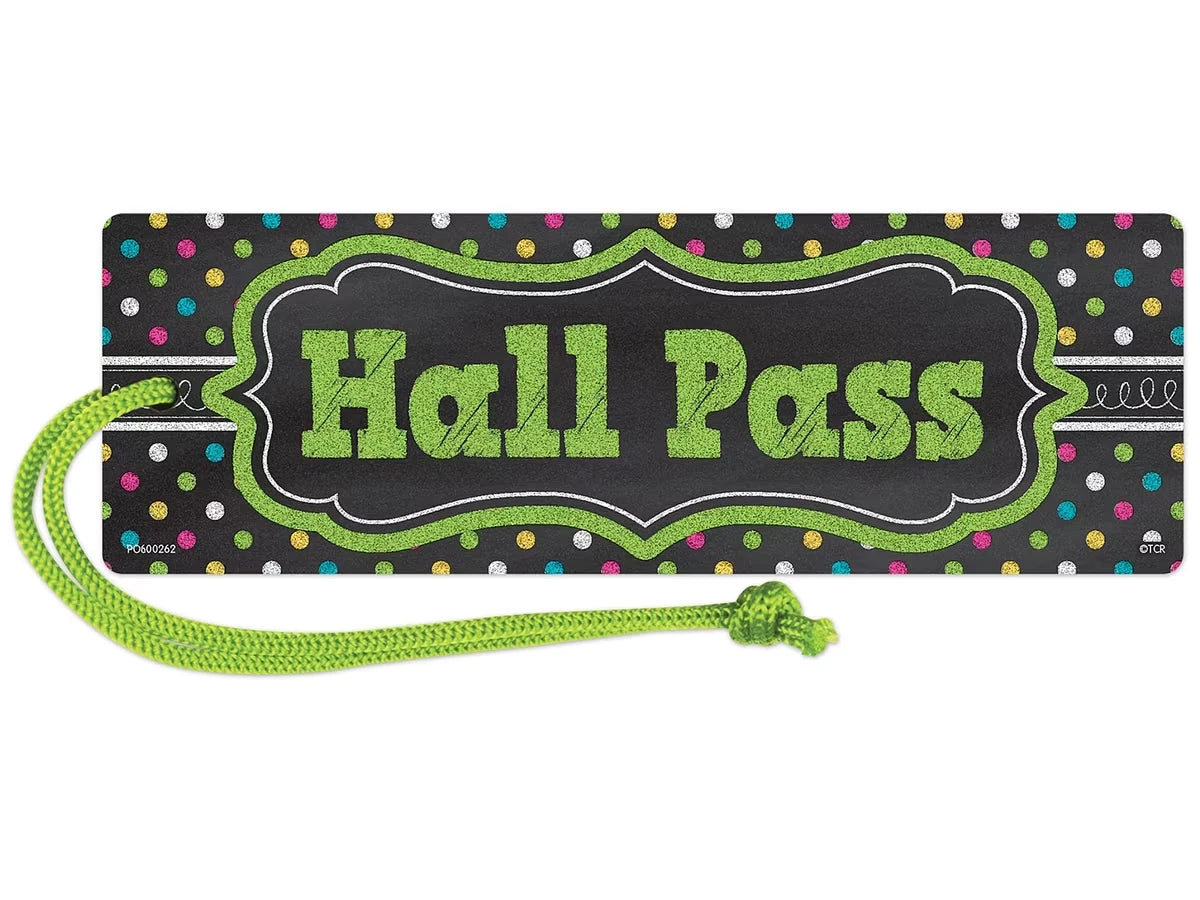 Chalkboard Brights Magnetic Student Hall Pass - US 6675