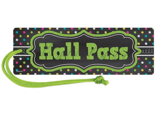 Chalkboard Brights Magnetic Student Hall Pass - US 6675