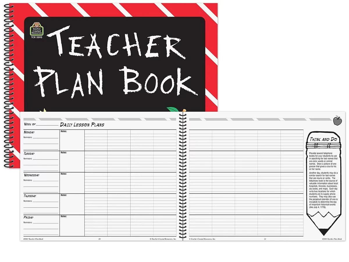 Chalkboard Lesson Plan Book - US 5823