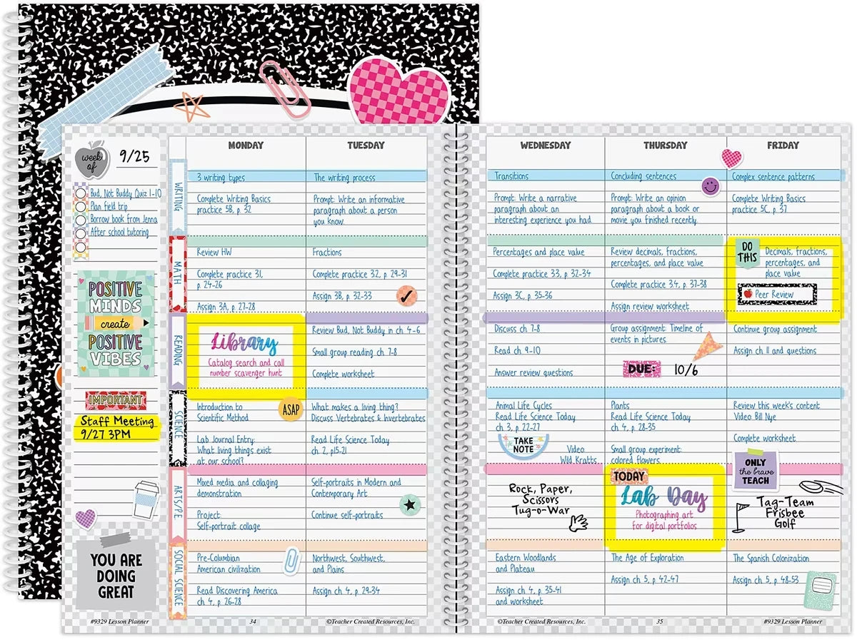 Cool for School Lesson Plan Book - US 9923