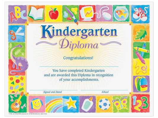 Kindergarten Diploma Certificates - US 8127