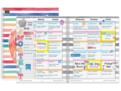 Watercolor Lesson Plan & Record Book - US 3451
