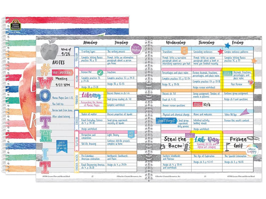 Watercolor Lesson Plan & Record Book - US 3451