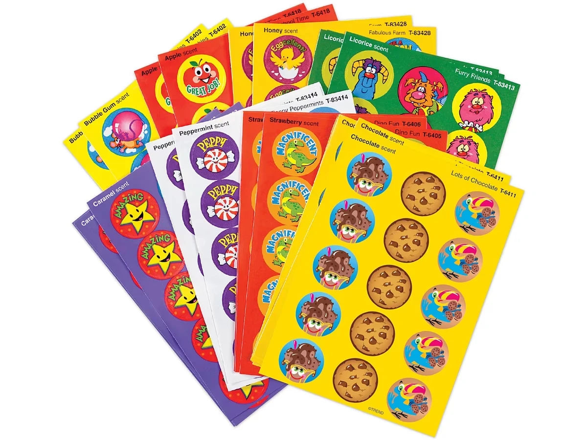 Fun Favorites Scented Motivational Stickers - Variety Pack - US 2448