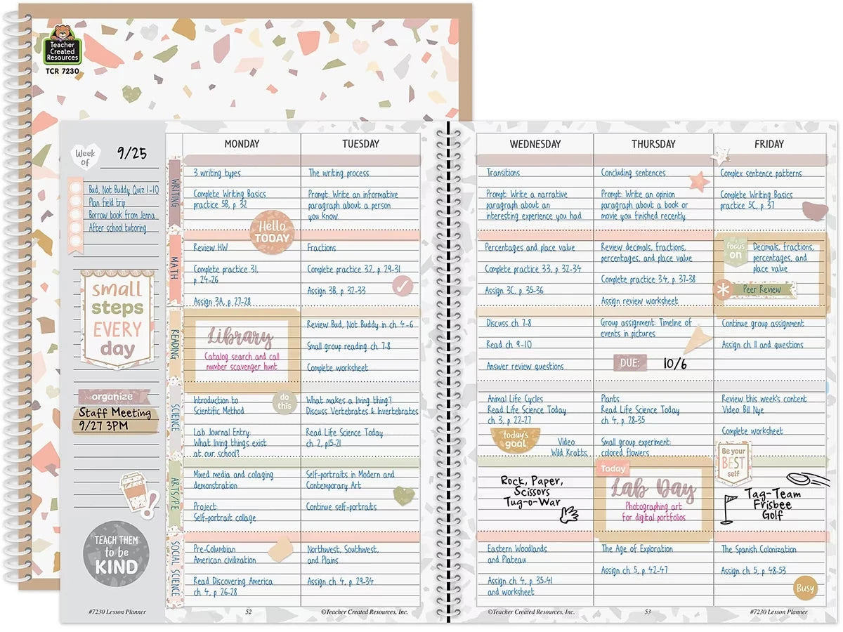 Terrazzo Tones Lesson Plan Book - US 3097