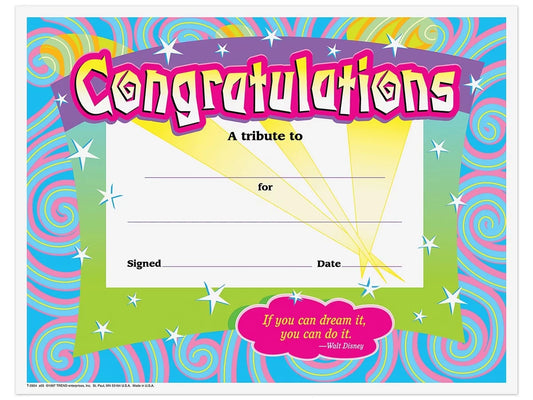 Colorful Congratulations Awards - US 1542