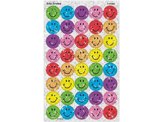 Sparkling Smiley Face Stickers - US 2504