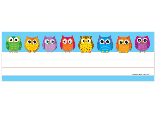 Colorful Owl Nameplates - US 6880