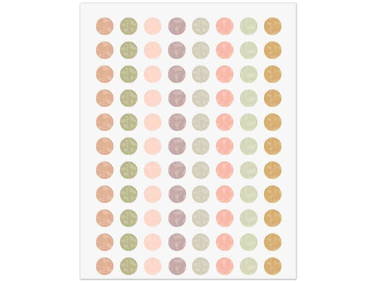 Terrazzo Tones Circle Mini Stickers - US 6289