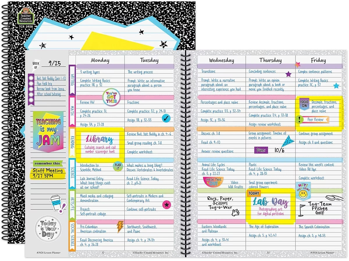 Brights 4Ever Teaching Is My Jam Lesson Plan Book - US 7002