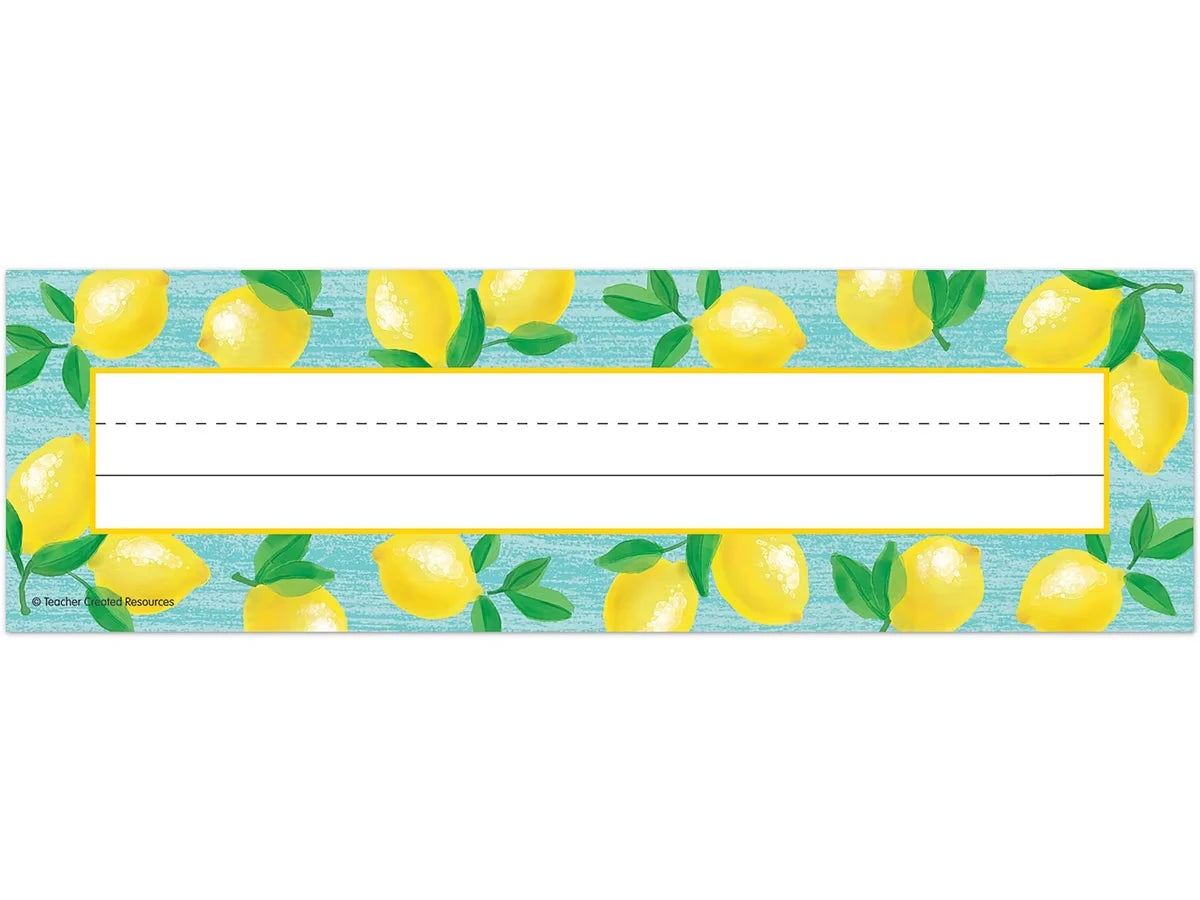 Lemon Zest Nameplates - US 6457