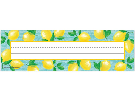 Lemon Zest Nameplates - US 6457