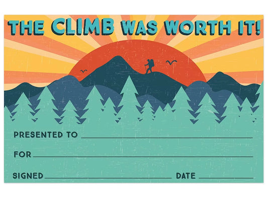 Adventurer the Climb Was Worth It! Awards - US 8691