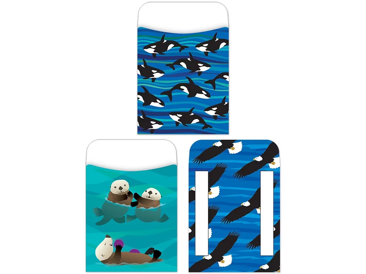 Sea & Sky Library Pockets - Variety Pack - US 3152