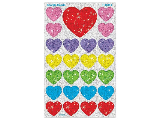 Sparkling Heart Stickers - US 9348