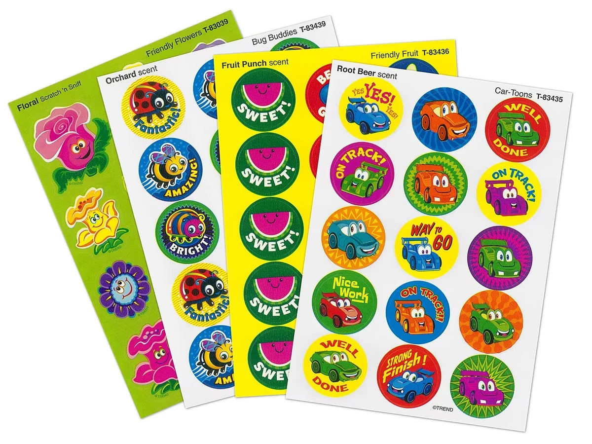 Fun Friends Scented Motivational Stickers - Variety Pack - US 5938