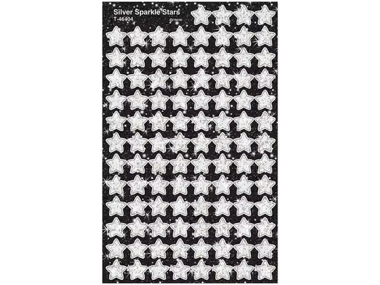 Silver Sparkling Star Mini Stickers - US 9114