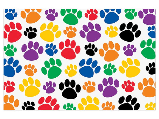 Colorful Paw Prints Postcards - US 7750