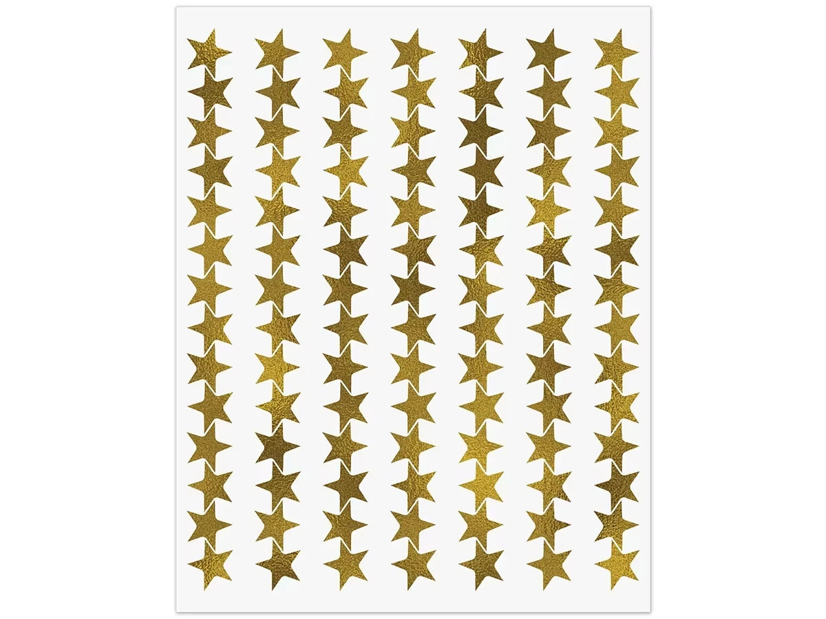 Gold Star Mini Stickers - US 4037
