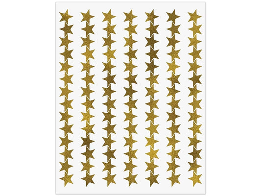 Gold Star Mini Stickers - US 4037
