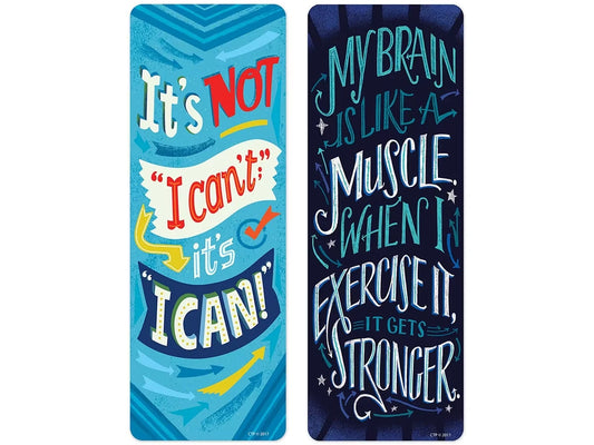 Growth Mindset Bookmarks - US 9528