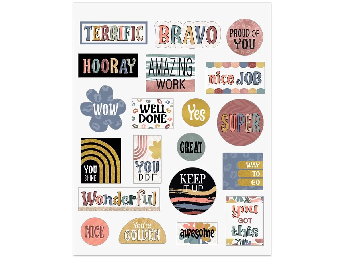 Wonderfully Wild Motivational Stickers - US 4934