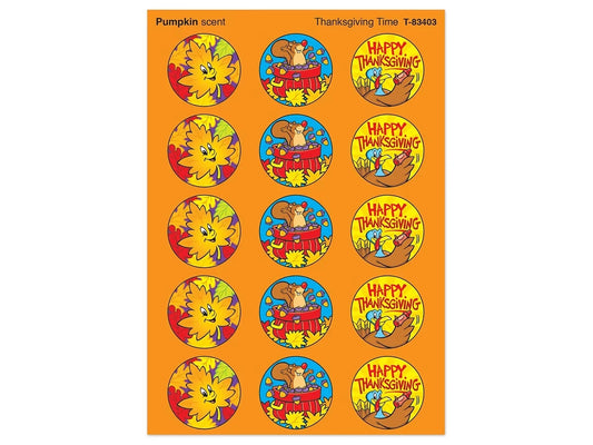 Thanksgiving Pumpkin-Scented Stickers - US 6837