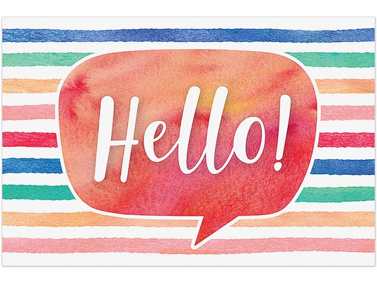 Watercolor Hello Postcards - US 9262